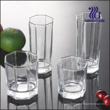 Vaso de vidrio Highball de alta calidad transparente